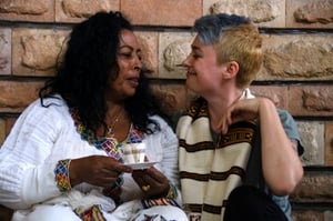 Genet (producer partner in Sidama, Ethiopia) and Emily McIntyre