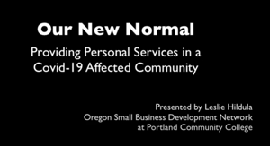 New Normal 2 - personal services