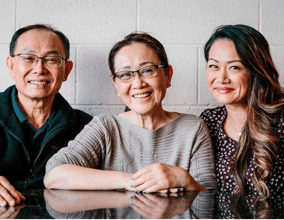 Lisa Tran and parents