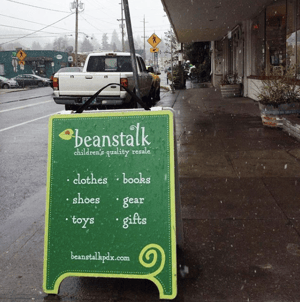 Beanstalk Sign - Retail Shop PDX